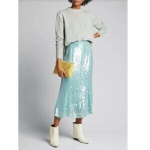 Veronica Beard Abigail Skirt in Seaglass